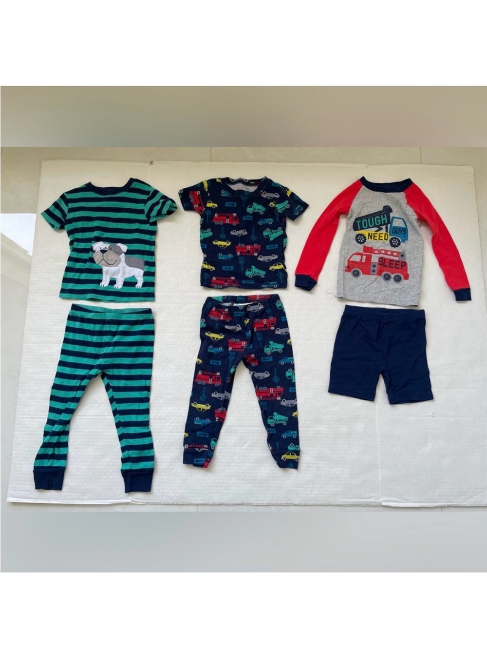 Simple Joys by Carter's Toddler Boys 6-Piece Cotton Pajamas Set 2T Trucks Dog